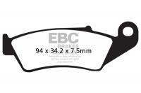 Тормозные колодки EBC FA185TT (WR250, WR450, YZ250, YZ450 03-07) перед
