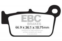 Тормозные колодки EBC FA 367TT (WR250, 450, YZ125, 250, 450) зад