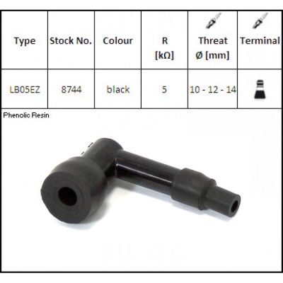Колпачок свечи 8744/8343 LB05EZ (85G-82370-20 4020129)